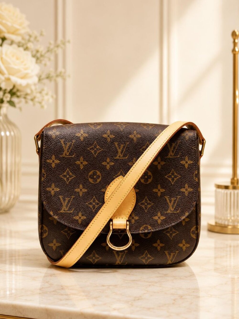 Authentic Louis Vuitton Saint Cloud GM Monogram Crossbody Bag | Luxury Cheaper